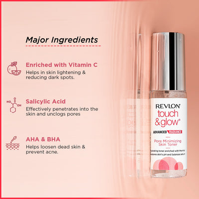 Revlon Touch & Glow Advanced Radiance Pore Minimizing Skin Toner