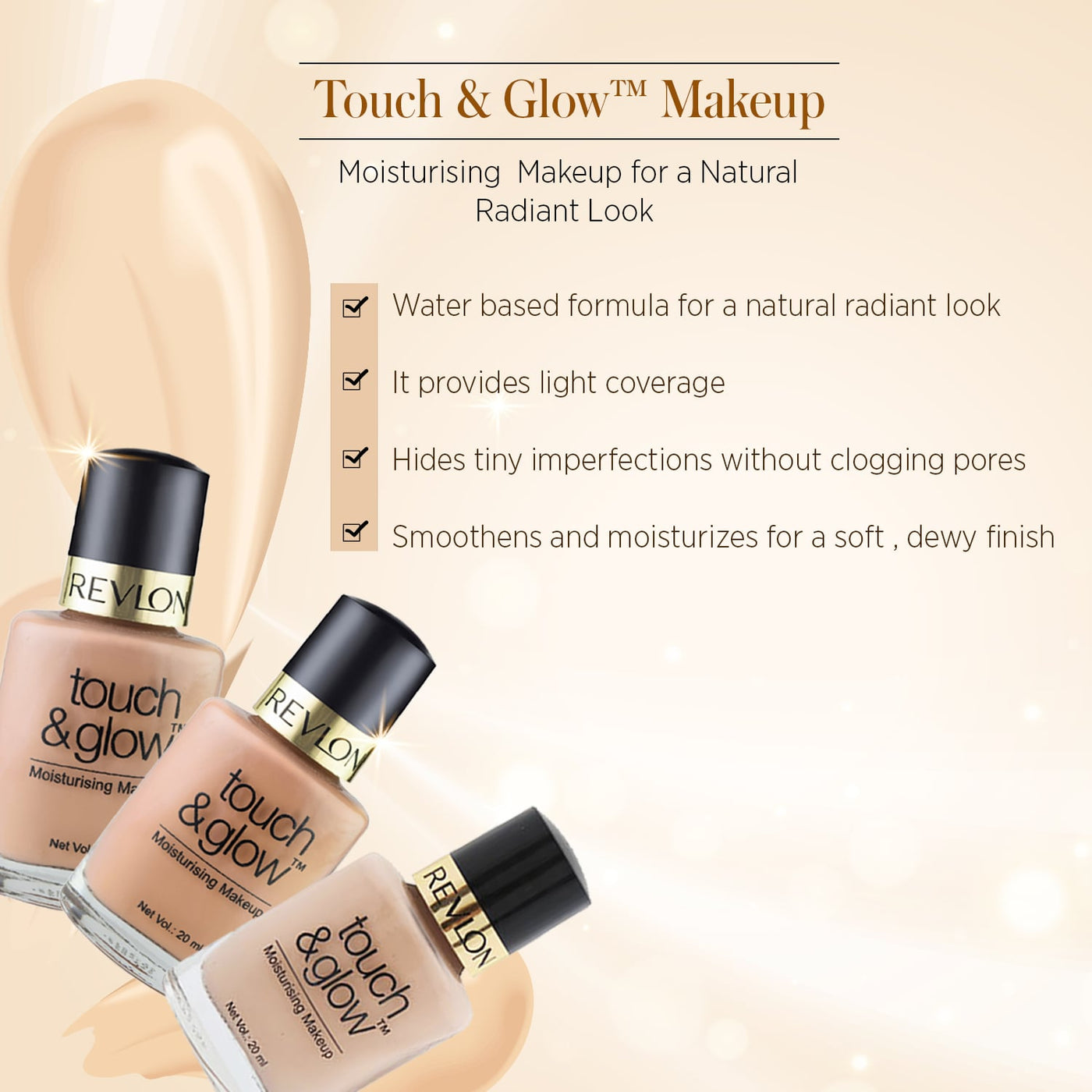 Revlon Touch & Glow Moisturising Makeup Foundation