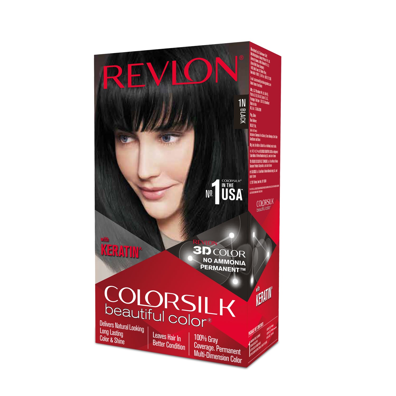 Revlon colorsilk beautiful deals colour hair colourant black