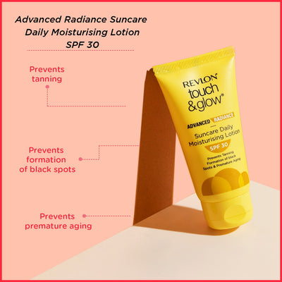 TOUCH & GLOW ADVANCED RADIANCE SUN CARE DAILY MOISTURIZING LOTION SPF 30
