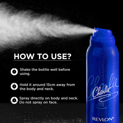 Buy Charlie Blue Perfumed Body Spray for Women Online - Revlon