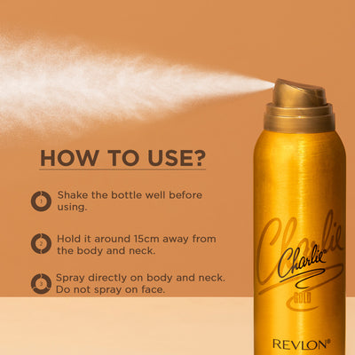 Charlie Gold Perfumed Body Spray