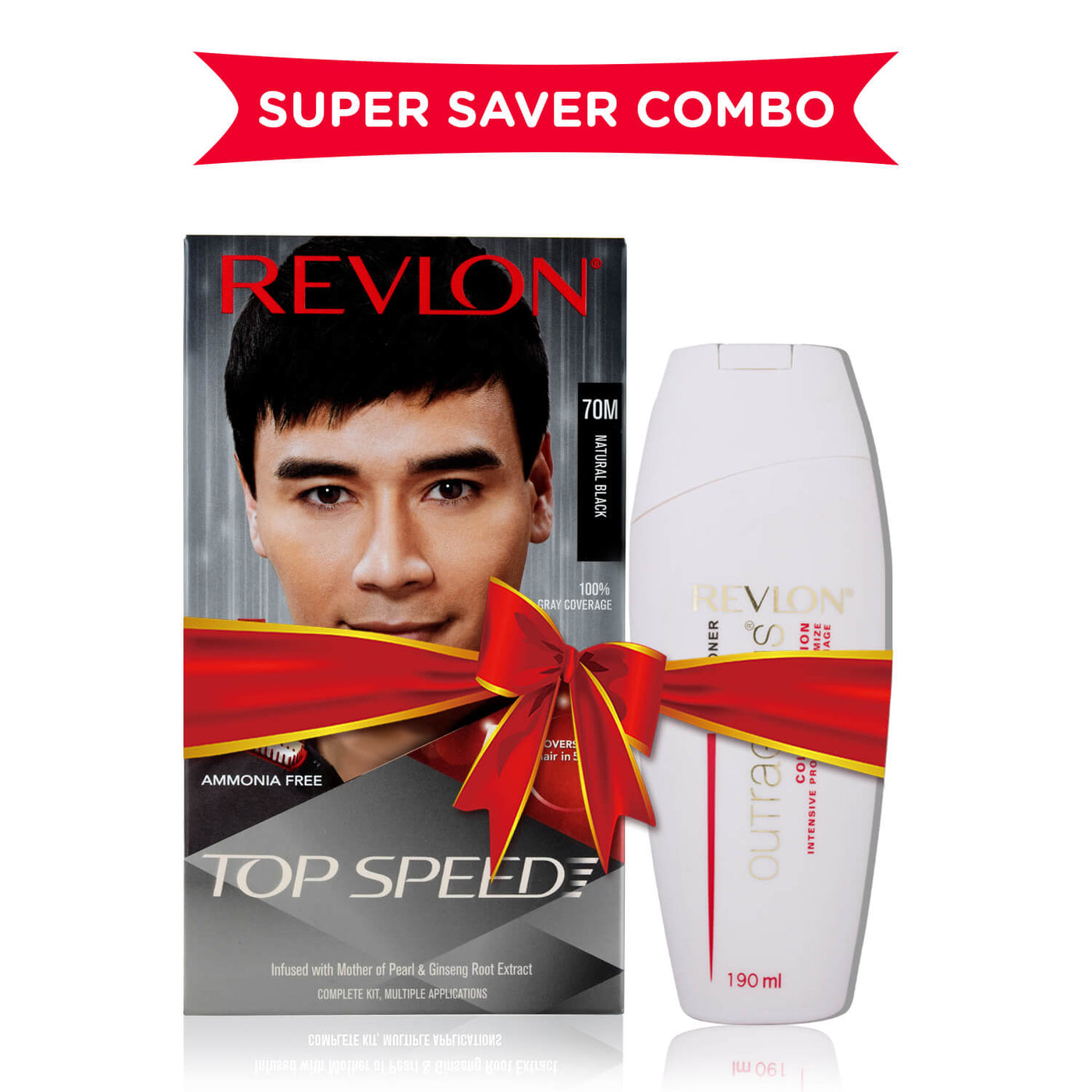 🎁 Revlon Top Speed Hair Color for Men (With Outrageous Conditioner 190 ml) (100% off)