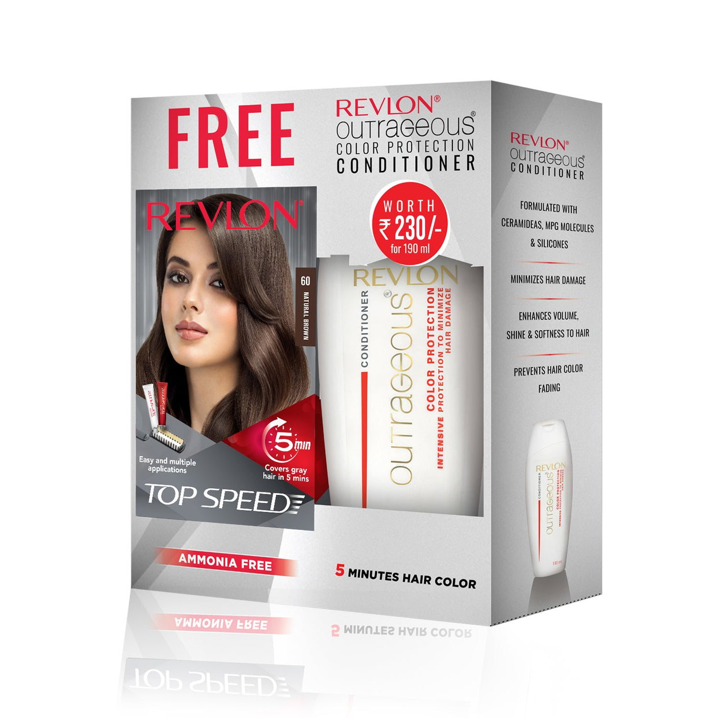 🎁 Revlon Top Speed Woman (with Outrageous Conditioner 190 ml) (Discount)