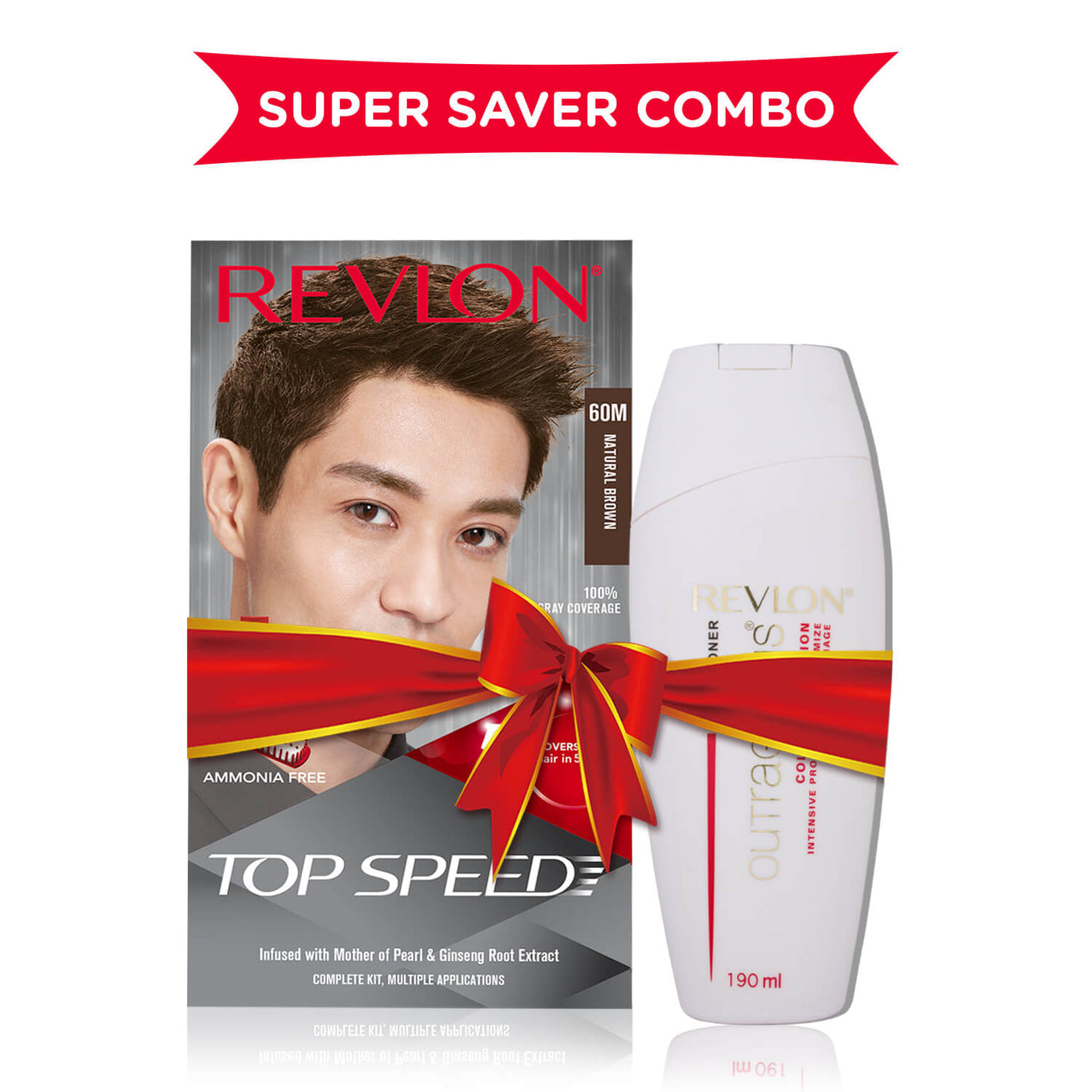 🎁 Revlon Top Speed Hair Color for Men (With Outrageous Conditioner 190 ml) (100% off)