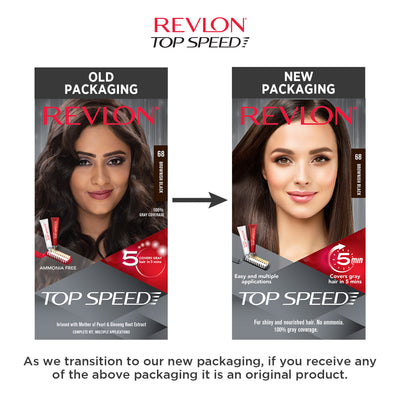 Top Speed Hair Color-Woman With Free Revlon Touch & Glow Advanced Radiance Cream Facewash