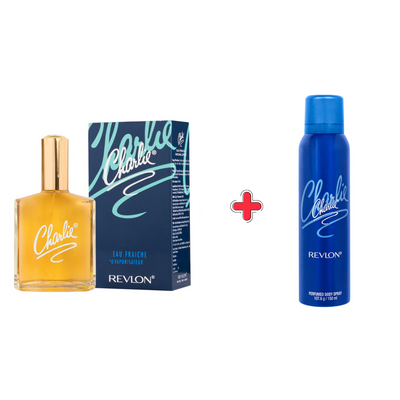 Revlon Charlie Blue EDT Perfume and Body Spray Combo Pack