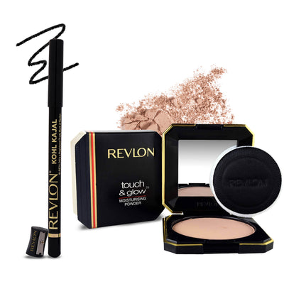 Revlon Beauty Essential Kit - (GOLD MATTE + BLACK KOHL KAJAL)