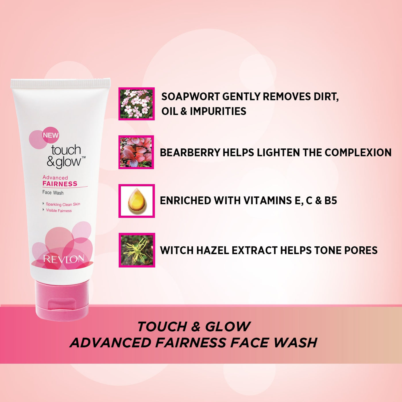 Touch & Glow Advanced Fairness Face Wash 50g - Special Offer