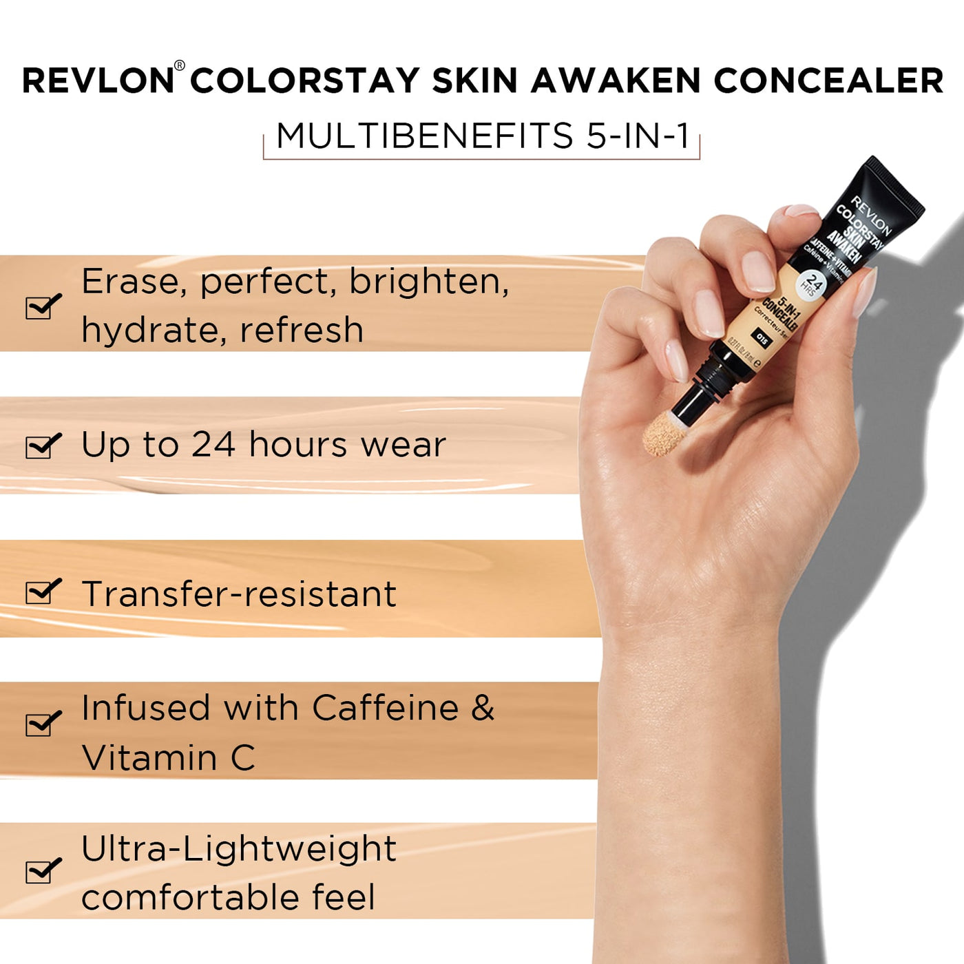 Revlon ColorStay Skin Awaken 5-in-1 Concealer 8ml - Fair Shade