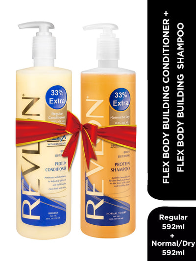 FLEX Body Building Conditioner Regular + Shampoo Normal/Dry