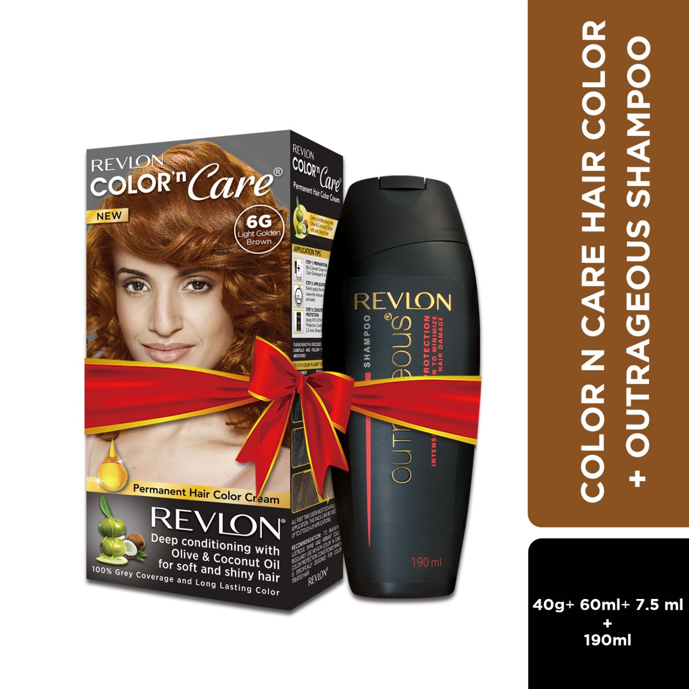 Revlon Color N Care® Hair Color + Outrageous® Color Protection Shampoo