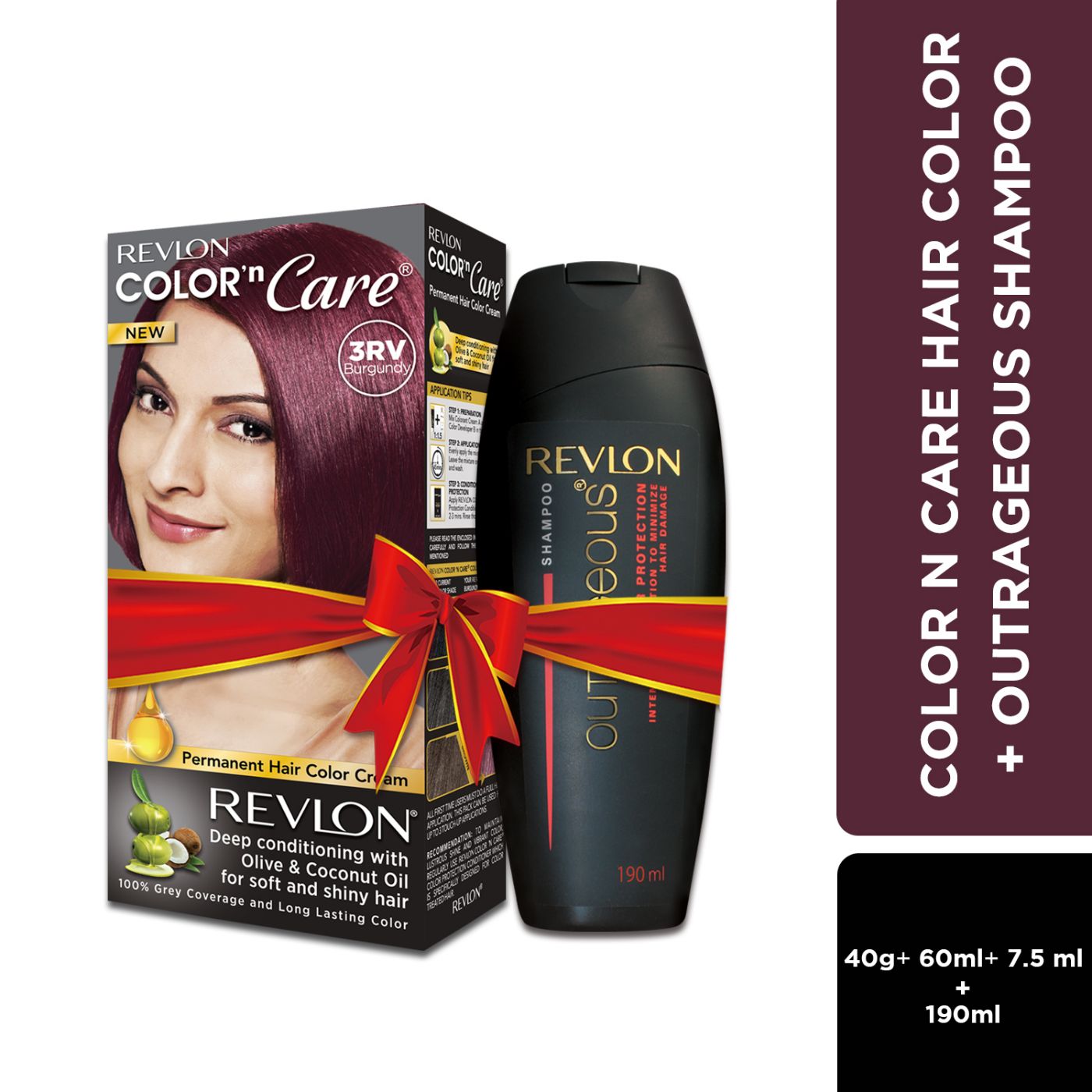 Revlon Color N Care® Hair Color + Outrageous® Color Protection Shampoo